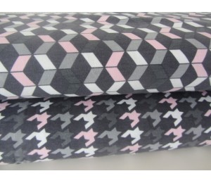 Sweat - 3D Grafische Muster in grau rosa